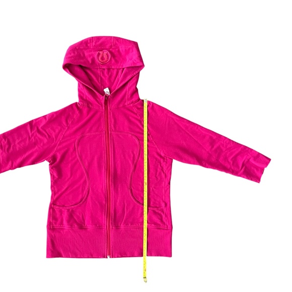 Lululemon Hoodie Women's 8 Scuba Jacket Long Sleeve Pink 3/4 Sleeve Full Zip - Picture 6 of 9